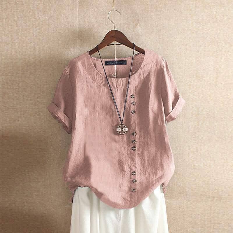 Nadine Asymmetrical Blouse Nadine Asymmetrical Blouse Louise Perrin Pink 8 