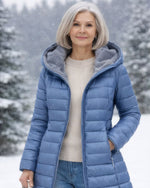 Marianne Quilted Coat - Wool-Effect Marianne Quilted Coat - Wool-Effect Louise Perrin Blue S 