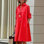 Amance Short Shirt Dress Amance Short Shirt Dress Louise Perrin Red 8 