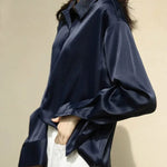 Lauriane Satin Blouse Lauriane Satin Blouse Louise Perrin Blue 8 