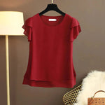 Mirela Ruffle Blouse Mirela Ruffle Blouse Louise Perrin Burgundy 8 