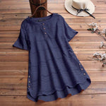 Maia Textured Button Blouse Maia Textured Button Blouse Louise Perrin Navy 8 