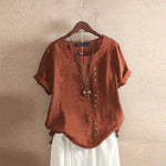 Nadine Asymmetrical Blouse Nadine Asymmetrical Blouse Louise Perrin Rust 8 